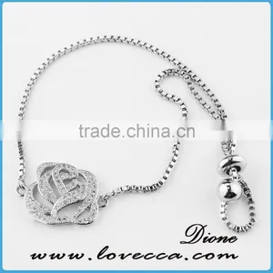 Gift For Her Small CZ Bracelet Tiny Diamond Micro Pave Bracelet thumbnail-1
