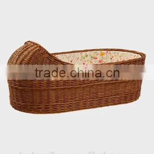 Eco-friendly Wicker Baby Bassinet / Baby Crib/baby Cradle thumbnail-1