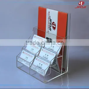2017 Factory Wholesale Custom Size Freestanding Acrylic Brochure Holder Desktop Brochure Holder thumbnail-3