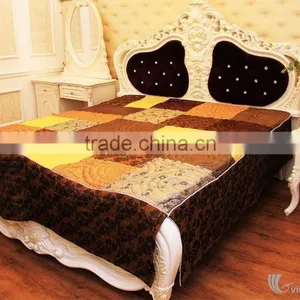 HOT SALE!!!!! HAND EMBROIDERED BLANKET WITH PILLOW CASES thumbnail-6