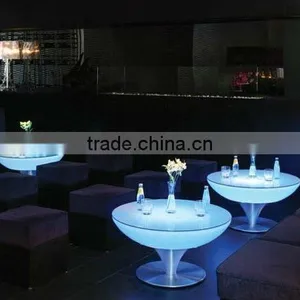 Bent Glass Coffee Table/Led Bar Furniture thumbnail-1