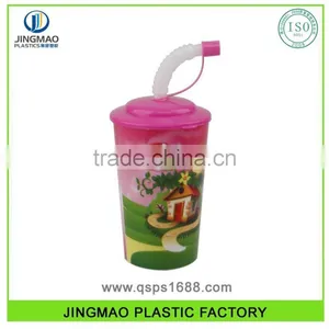 250ML Pantone Color FDA Plastic Drinking Cup With Lid thumbnail-1