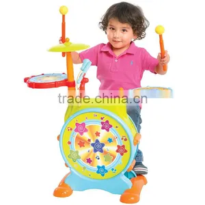 2016 Best Sell Cheap Musical Plastic Electronic Drum Set Toy for Kids thumbnail-1