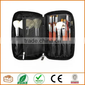 Multifunction Fabrics Makeup Brush Zipper Folio Case Cosmetic Handbag For Travel thumbnail-2