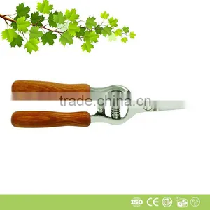 Wooden Handle High Quality Grape Scissors Pruning Shears thumbnail-1
