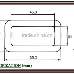 502-3 Industrial Safety Steel Protective Equipment Square Stamped Quick Buckle thumbnail-2