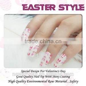 NEWAIR Promotion Price Easter Style Rabbit Aritificial Nail Art Designs thumbnail-3