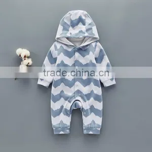 Bulk Wholesale Baby Clothes Infant Outfits Wave Patterned Jumpsuit thumbnail-2