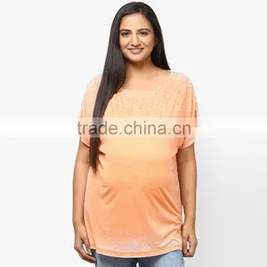 Custom Made Plus Size Soft Women Maternity t Shirt Casual Wear thumbnail-1