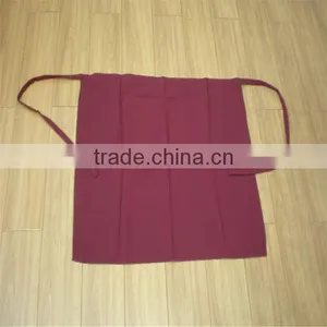 Short High Quality Unisex Red Apron thumbnail-1