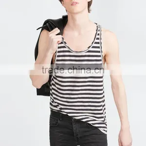 Custom Fashion Stripe Design Man Vests thumbnail-1