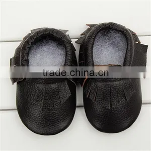 Factory Direct Wholesale Toddler Infant Leather Shoes Baby Girl Boy Tassel Moccasin Shoes thumbnail-3