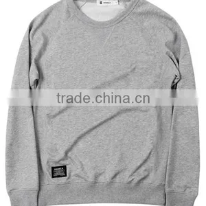 Customized Design Wholesale Mens Plain Comfort Warm Crewneck Pullover Fleece CVC80/20 Cheaper Hoodies/sweatshirt thumbnail-1
