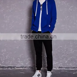 High Quality Good Sale Wholesale Professional Factory Custom Plain Men Zipper Hoody thumbnail-2