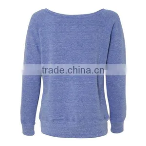 Custom Tri-blend Sweatshirt, Pullover Sweatshirt for Ladies thumbnail-2