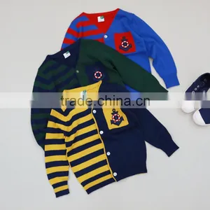 Kids Autumn Long Sleeve Knitting Patterns Children Cardigan thumbnail-1