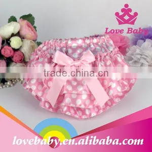 Wholesale Baby Satin Bloomers Fashional Cute Girl Satin Underwear thumbnail-2