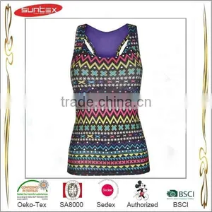 Suntex Hot Sale Super High Quality Running Suits OEM Ladies Vest Running thumbnail-6