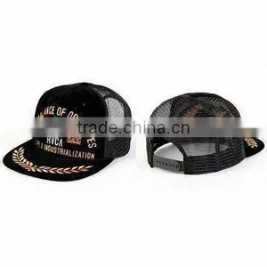 Flat Brim Trucker Caps With Print Logos and Five Panels, Made of 50% Cotton and 50% Polyester thumbnail-1