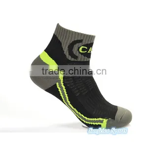 Men's Outdoor Quick-dry Fiber Running Sports Basketball Socks~Soft Thick Stripe Restoring Socks~Accept Custom thumbnail-3