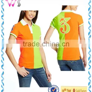 Button Down Cotton Slim Style 100% Cotton Women Polo Shirt thumbnail-3