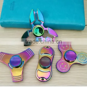 OEM Factory Wholesale 2017 Hot Sell Brass Fidget Spinner Tri Fidget Hand Spinner thumbnail-2