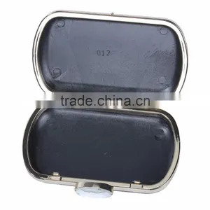 Iron Based Alloy Kiss Clasp Purse Frame Rectangle Clear Rhinestone Gold Plated Oval Faceted 16.3cm(6 3/8") x 10.8cm(4 2/8"), 1 P thumbnail-3
