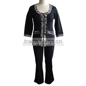 Women Older Casual Suit Neck Designs for Ladies Suit thumbnail-2