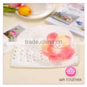 Knit Crochet Hat Newborn Baby Hat Crochet Beanie thumbnail-2