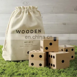Wooden Outdoor Yard Dice Giant Custom Wooden Dice Set thumbnail-1