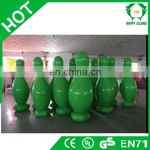 HI Inflatable Bowling Outdoor Ground Inflatable Bowling With Bungee Games thumbnail-5