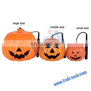 Hot Selling Cute Portable Pumpkin Lamp For Halloween Decoration With Handle thumbnail-1
