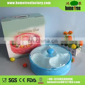 Novelty Fan Shape Two Layers L Candy Plastic Container thumbnail-1