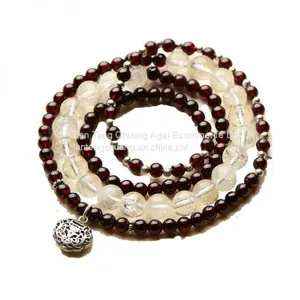 Wine Red Garnet Bracelet 4 Natural Crystal Jewelry Jewelry Beads Japan Original Individual Year of Fate on Hand thumbnail-1
