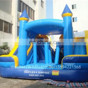 Kids Blue Slide and Castle Inflatable Bouncer Combo 5x4x3m thumbnail-2