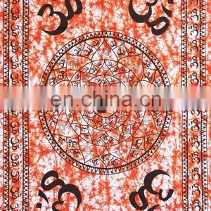 Indian Latest Batik Om Mandala Tapestry Bohemian Poster Wall Decor Hanging thumbnail-2