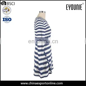 Latest Design Ladies Fashion Spring Knitting Machine Price Striped Women Sweater thumbnail-2