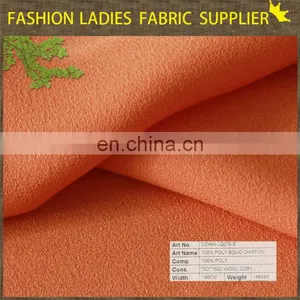 2014 New Wool Doby Chiffon Fabric,100% Poly Solid Chiffon For Dress thumbnail-3