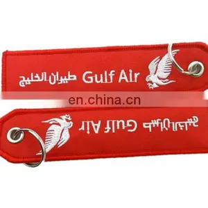 Custom Fabric Material Embroidery Keychain Embroidered Key Tag thumbnail-4