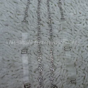 Decorative Fashion Metal Jewelry Crystal Bra Rhinestone Shoulder Strap Women thumbnail-4