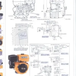 Factory Supply EX27 9HP Air Cooled Single Cylinder 4 Stroke Gasoline Engine thumbnail-2