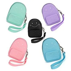 Colorful Mini Coin Wallet Smart Wallet Silicone Card Holder Logo Silicone Coin Purse thumbnail-2