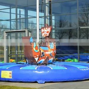 Pirate Ship Theme Interactive Inflatable Adult Pull Riding Games For Events thumbnail-2