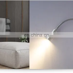 Led Flexible Wall Light 1 w Black Silver Colour Hotel Corridor Wall Lights for Home thumbnail-3