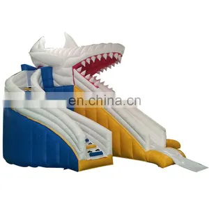 Kids Water Park Equipment Inflatable Swimming Pool Shark Water Slides thumbnail-1