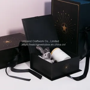 New Pink Blue Mother's Day Book Flip Gift Box Soap Flower Chocolate Cosmetic Gift Box thumbnail-5