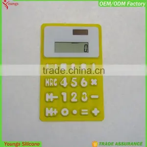 2016 Hot Sale 8 Digits Silicone Solar Powered Calculator thumbnail-3