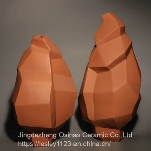 Modern Irregular Prism Ceramic Flower Vase/ Ornament thumbnail-5