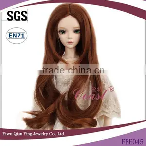Best Quality Wavy Dark Brown Synthetic Baby Doll Hair Wigs thumbnail-1