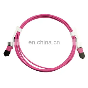 MPO/MTP Male/Female Multimode OM4 Fiber Patch Cord Cable MPO Fiber Optic Cable thumbnail-1